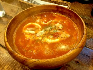 海の幸ピリ辛トマトスープ