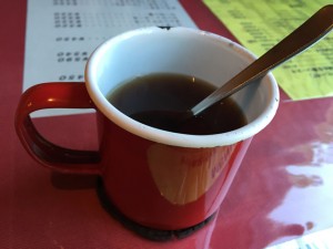 セットのコーヒー