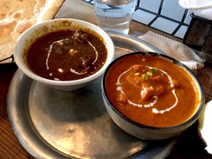 マトンカレー、バターチキンカレー