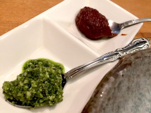 バジルソース・味噌