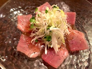メバチマグロのカルパッチョ