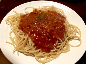ミートソースパスタ