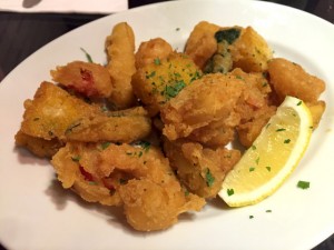 エビとズッキーニのサクサク揚げ