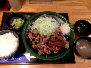 かつ金生姜焼き定食