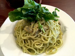 ボンゴレとルッコラのパスタ
