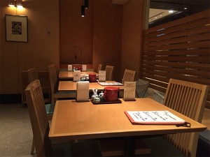 天ぷら船橋屋店内