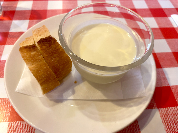 サツマイモの冷たいスープ